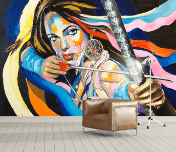 3D Athletic Girl 2100 Wall Murals Wallpaper AJ Wallpaper 2 