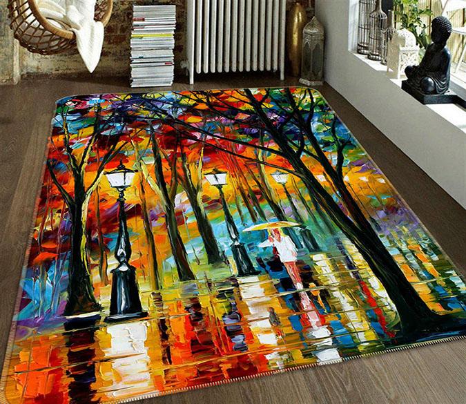 3D Street Oil Painting 184 Non Slip Rug Mat Mat AJ Creativity Home 