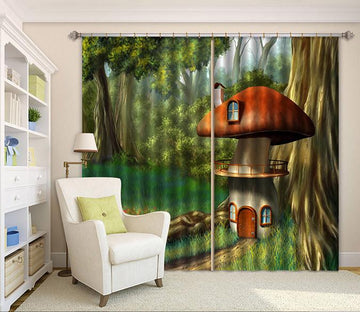 3D Forest Lovely House 276 Curtains Drapes Wallpaper AJ Wallpaper 