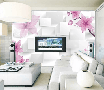 Purple Flowers Wallpaper AJ Wallpaper 