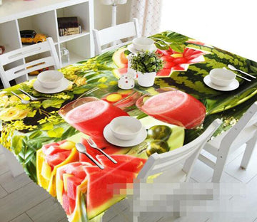 3D Watermelon Juice 1132 Tablecloths Wallpaper AJ Wallpaper 