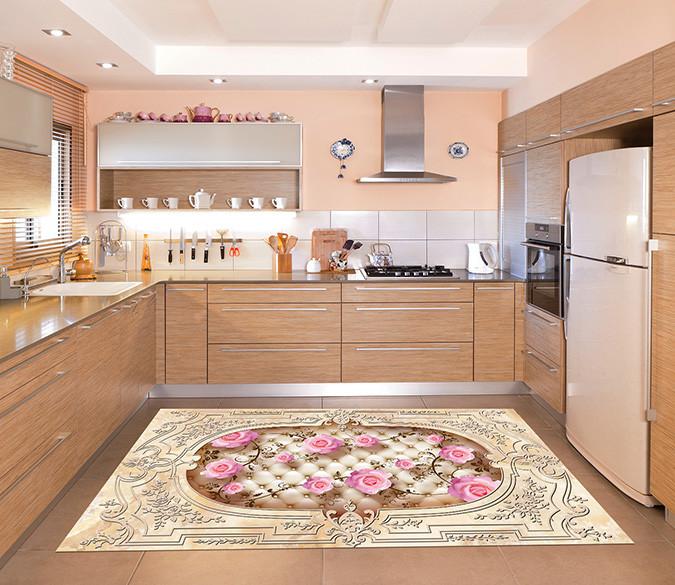 3D Flower Vine Pattern 558 Kitchen Mat Floor Mural Wallpaper AJ Wallpaper 