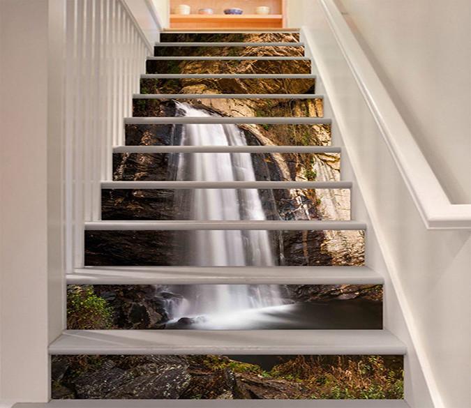 3D Waterfall 1145 Stair Risers Wallpaper AJ Wallpaper 
