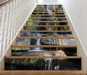 3D Rocks Water Flows 1171 Stair Risers Wallpaper AJ Wallpaper 