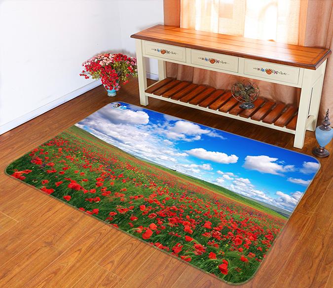 3D Vibrant Flowers 219 Non Slip Rug Mat Mat AJ Creativity Home 
