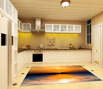3D Pretty Sunset Kitchen Mat Floor Mural Wallpaper AJ Wallpaper 