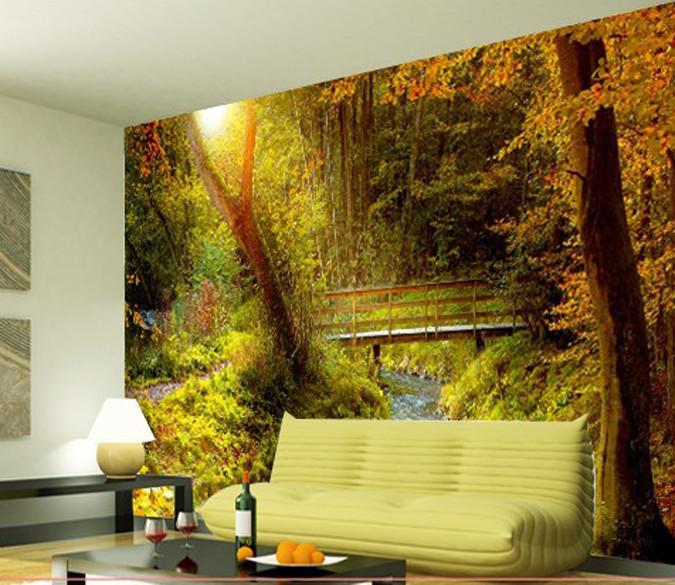 Forest Stream Wallpaper AJ Wallpaper 