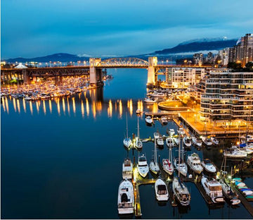Vancouver Night View Wallpaper AJ Wallpapers 