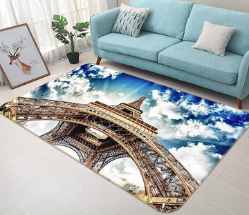 3D Grand Eiffel Tower 185 Non Slip Rug Mat Mat AJ Creativity Home 