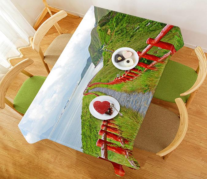 3D Seaside Road 832 Tablecloths Wallpaper AJ Wallpaper 