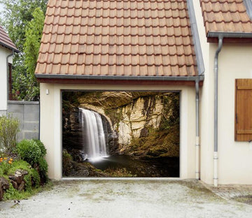 3D Stone Mountain Waterfall 283 Garage Door Mural Wallpaper AJ Wallpaper 