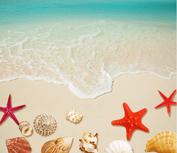 3D Beach Floor Mural Wallpaper AJ Wallpaper 2 