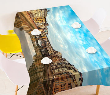 3D City River Bridge 424 Tablecloths Wallpaper AJ Wallpaper 