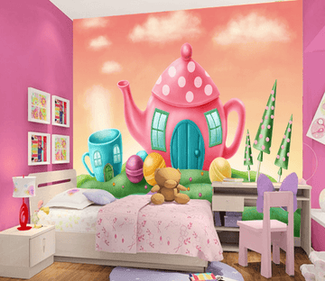 3D Kettle House Wallpaper AJ Wallpaper 