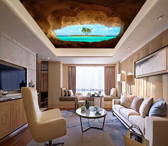 Seaside Cave Scenery Wallpaper AJ Wallpaper 