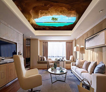 Seaside Cave Scenery Wallpaper AJ Wallpaper 