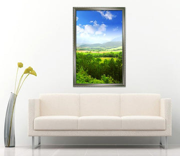 3D Forest Field 027 Fake Framed Print Painting Wallpaper AJ Creativity Home 