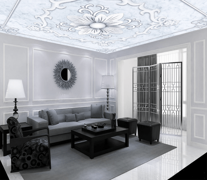 White Flower Pattern 117 Wallpaper AJ Wallpaper 