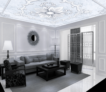 White Flower Pattern 117 Wallpaper AJ Wallpaper 