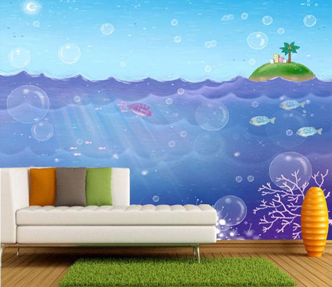 3D Island Bubbles 015 Wallpaper AJ Wallpaper 
