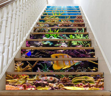 3D Colorful Seabed 852 Stair Risers Wallpaper AJ Wallpaper 