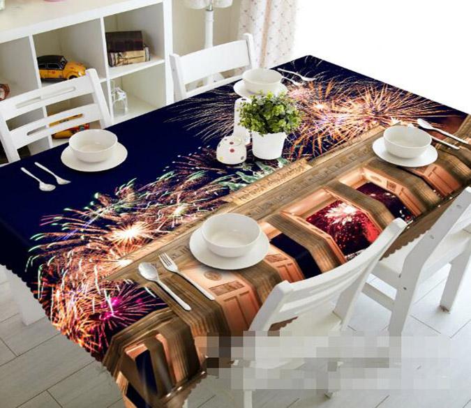 3D Fireworks 849 Tablecloths Wallpaper AJ Wallpaper 