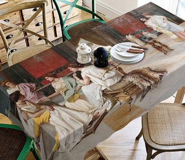 3D Women Leisure Time 125 Tablecloths Wallpaper AJ Wallpaper 