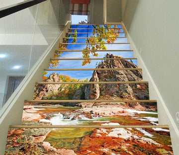 3D Stone Mountains 559 Stair Risers Wallpaper AJ Wallpaper 