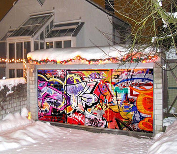 3D Bright Graffiti 32 Garage Door Mural Wallpaper AJ Wallpaper 