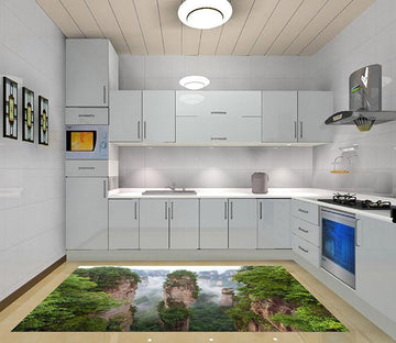 3D Towering Mountains 607 Kitchen Mat Floor Mural Wallpaper AJ Wallpaper 