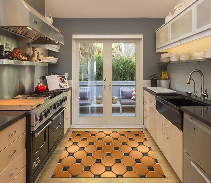 3D Fashion Pattern Kitchen Mat Floor Mural Wallpaper AJ Wallpaper 