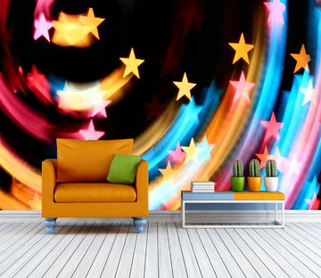 3D Color Stars 595 Wallpaper AJ Wallpaper 