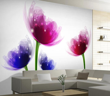 3D Float Flowers 028 Wallpaper AJ Wallpaper 