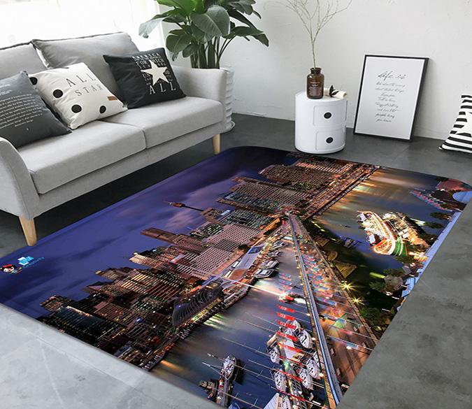 3D City Scenery 73 Non Slip Rug Mat Mat AJ Creativity Home 