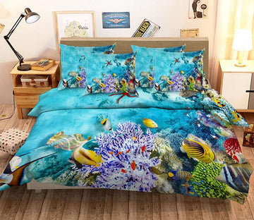 3D Bright Seabed 63 Bed Pillowcases Quilt Wallpaper AJ Wallpaper 