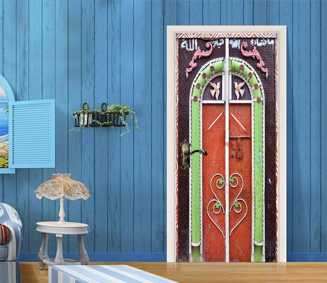 3D Pretty Gate Patterns Door Mural Wallpaper AJ Wallpaper 