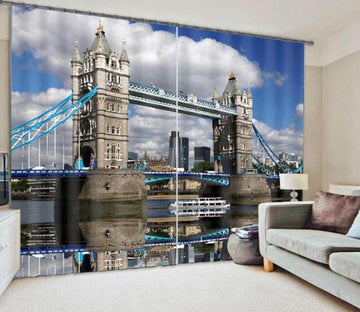 3D London Tower Bridge 863 Curtains Drapes Wallpaper AJ Wallpaper 