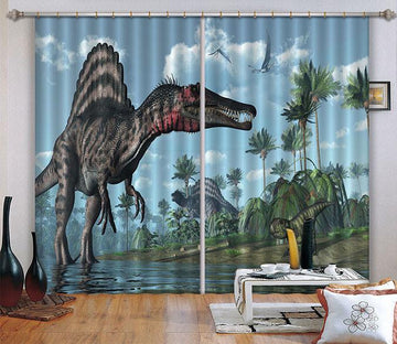 3D Dinosaurs 55 Curtains Drapes Wallpaper AJ Wallpaper 