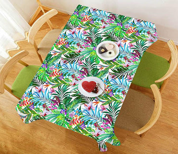 3D Bright Flowers Leaves 346 Tablecloths Wallpaper AJ Wallpaper 