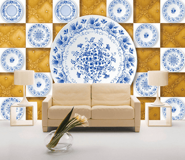 Blue And White Porcelain Wallpaper AJ Wallpaper 