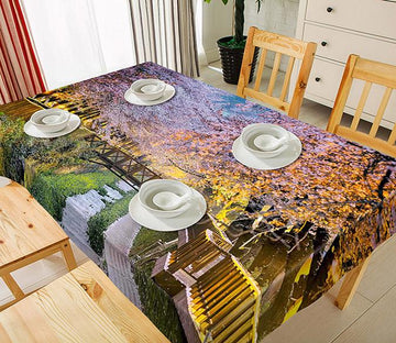 3D Riverside Flowers Trees 52 Tablecloths Wallpaper AJ Wallpaper 