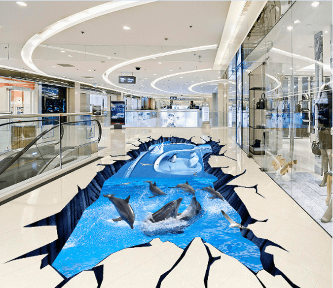 3D Funny Ocean Floor Mural Wallpaper AJ Wallpaper 2 