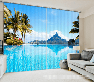 3D Beautiful Sea 1320 Curtains Drapes Wallpaper AJ Wallpaper 