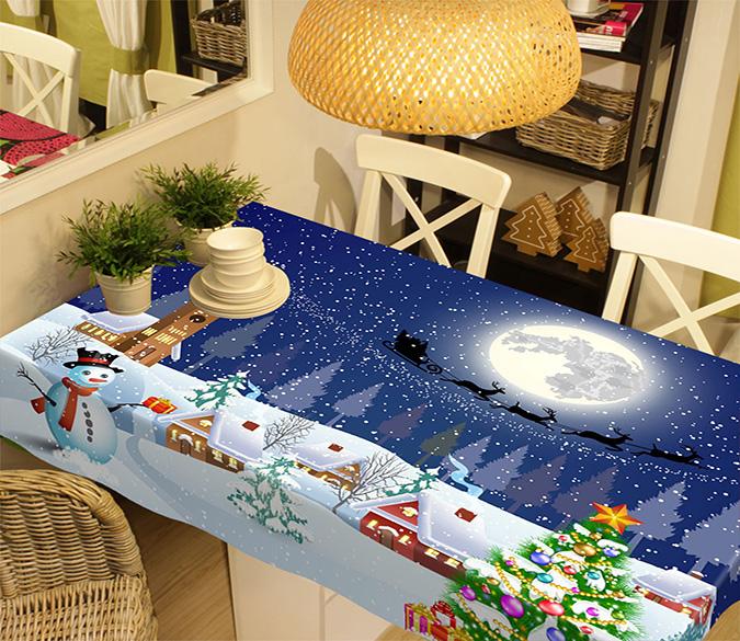 3D Christmas Eve 693 Tablecloths Wallpaper AJ Wallpaper 