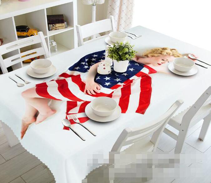 3D American Flag 993 Tablecloths Wallpaper AJ Wallpaper 