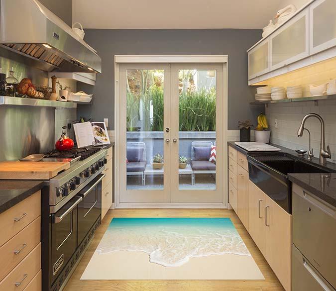 3D Quiet Beach 667 Kitchen Mat Floor Mural Wallpaper AJ Wallpaper 