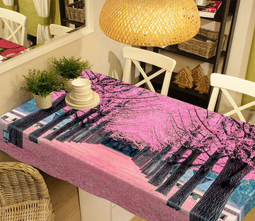 3D Pink Trees 658 Tablecloths Wallpaper AJ Wallpaper 