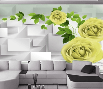 Yellow Flowers Wallpaper AJ Wallpaper 