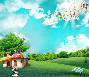 Mushroom Houses 2 Wallpaper AJ Wallpaper 