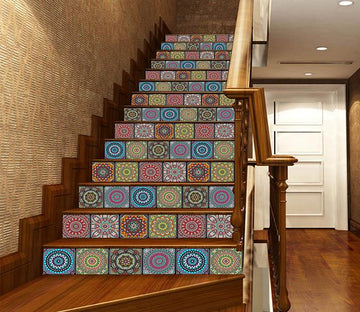 3D Complicated Pattern 1683 Stair Risers Wallpaper AJ Wallpaper 